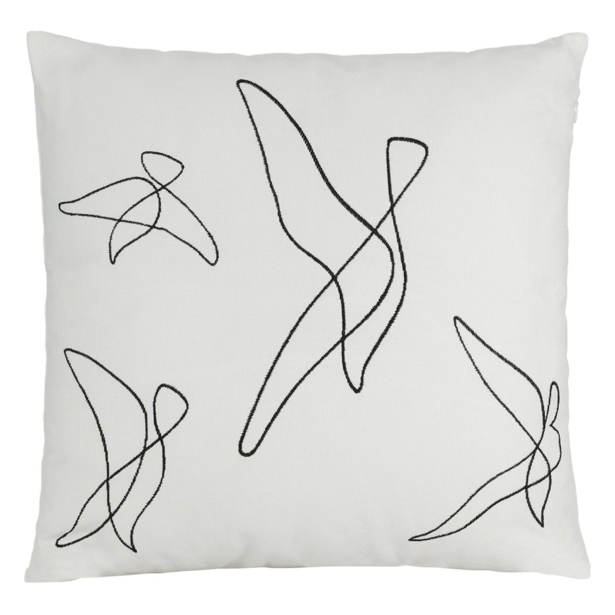 Eglo - Decorative pillow 45x45 cm white/black