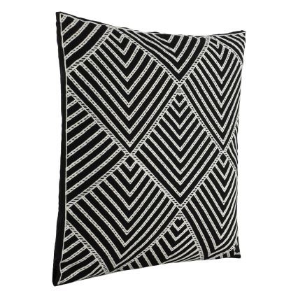 Eglo - Decorative pillow 45x45 cm black/white