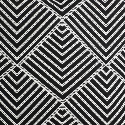 Eglo - Decorative pillow 45x45 cm black/white