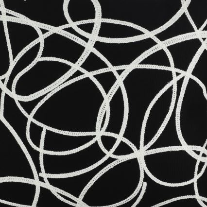 Eglo - Decorative pillow 45x45 cm black/white