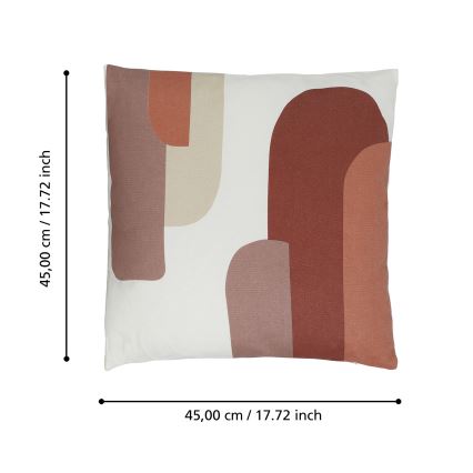 Eglo 420007 - Decorative cushion CHEVERY 45x45 cm white/red