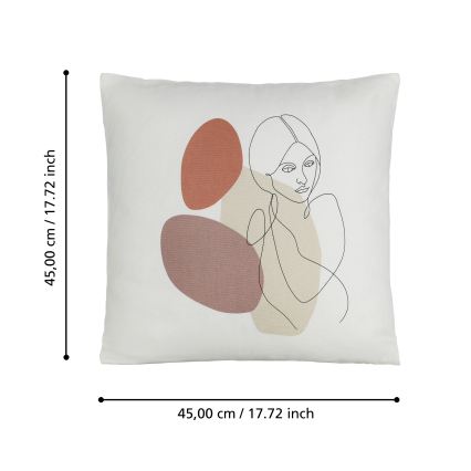 Eglo 420008 - CHEVERY Decorative Cushion 45x45 cm, Multicolored