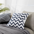 Eglo 420014 - CHEVERY Decorative Cushion 45x45 cm Black/White