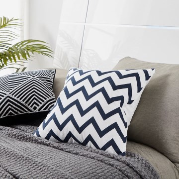 Eglo 420014 - CHEVERY Decorative Cushion 45x45 cm Black/White