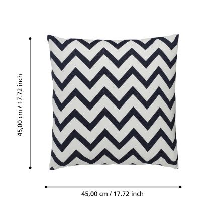 Eglo 420014 - CHEVERY Decorative Cushion 45x45 cm Black/White