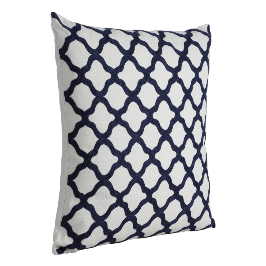 Eglo - Decorative pillow 45x45 cm white/blue