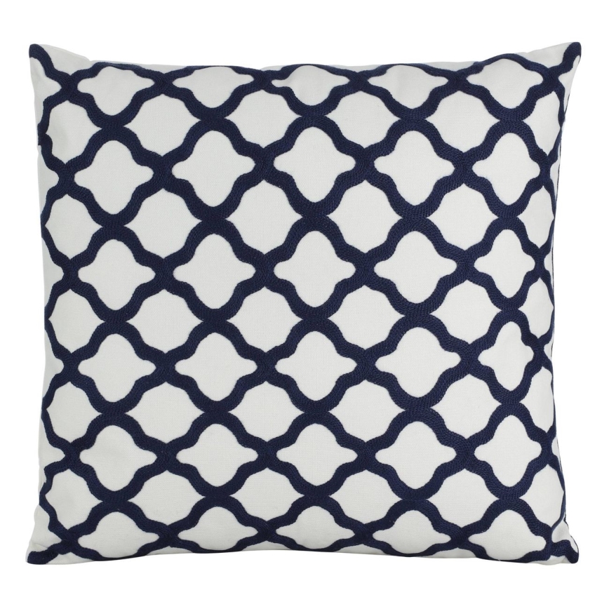 Eglo - Decorative pillow 45x45 cm white/blue