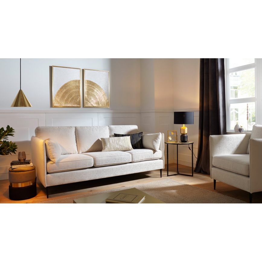 Eglo 420018 - CHEVERY Decorative Cushion 30 x 50 cm Cream/Gold