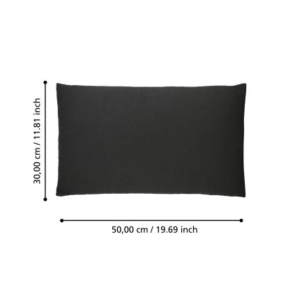 Eglo 420023 - ILES Decorative Cushion 30 x 50 cm, Black