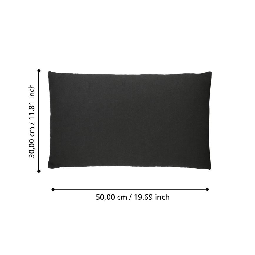 Eglo 420023 - ILES Decorative Cushion 30 x 50 cm, Black