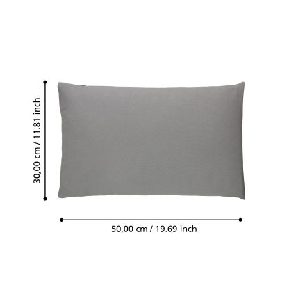 Eglo 420027 - Decorative cushion ILES 30x50 cm grey