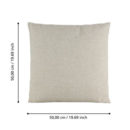 Eglo 420033 - ILES Decorative Cushion 50x50 cm Beige