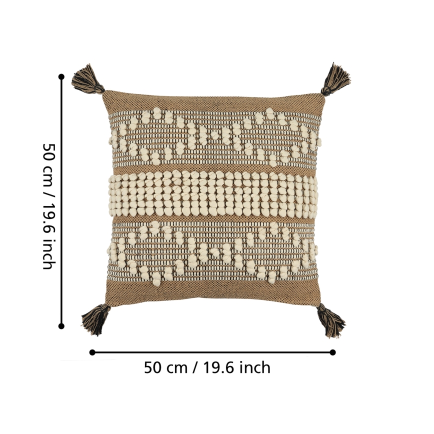 Eglo 420044 - Decorative Cushion CHEVERY 50x50 cm Brown