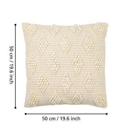 Eglo 420051 - Decorative cushion CHEVERY 50x50 cm beige