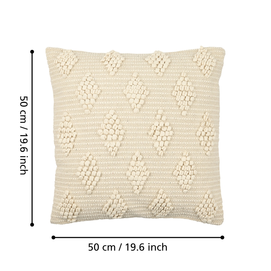 Eglo 420051 - Decorative cushion CHEVERY 50x50 cm beige