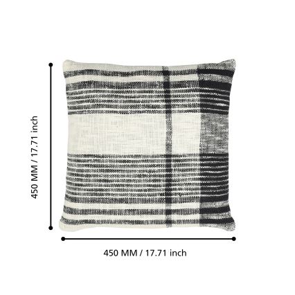 Eglo 420061 - CHEVERY Decorative Cushion 45x45 cm Cream/Black