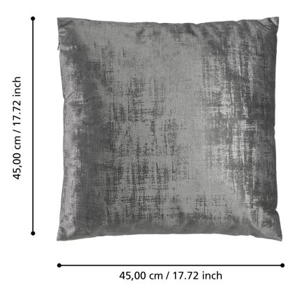 Eglo - Decorative pillow 45x45 cm grey