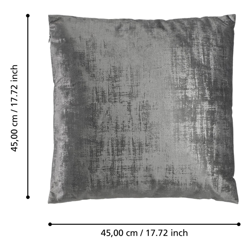 Eglo - Decorative pillow 45x45 cm grey