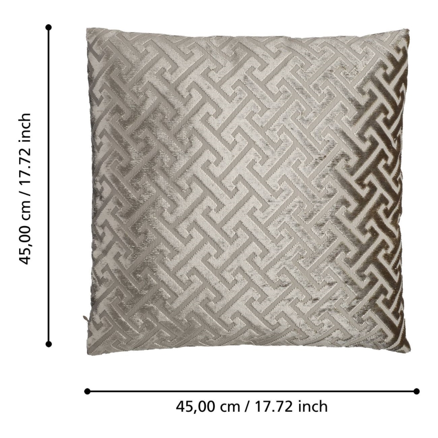 Eglo - Decorative pillow 45x45 cm beige