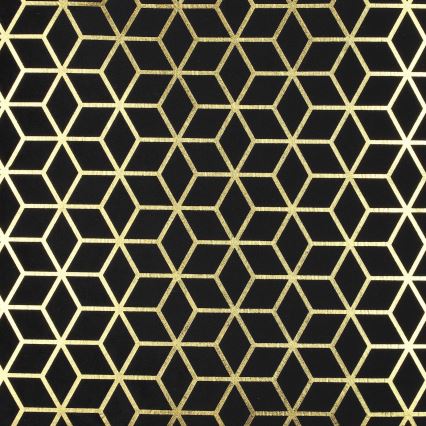 Eglo - Decorative pillow 45x45 cm black/gold
