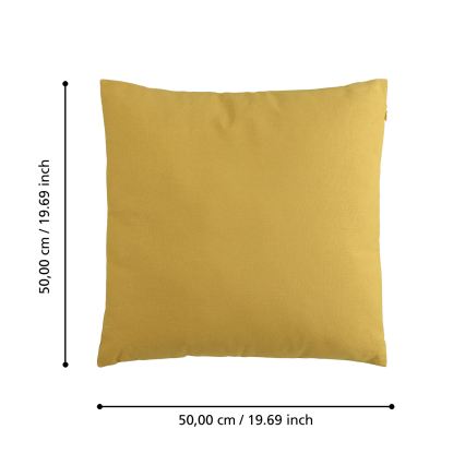 Eglo 420093 - ILES Decorative Cushion 50 x 50 cm, Yellow