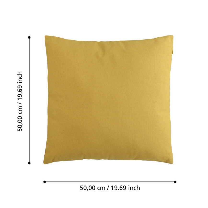 Eglo 420093 - ILES Decorative Cushion 50 x 50 cm, Yellow