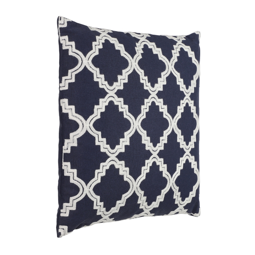Eglo 420096 - BERHALA Decorative Cushion 45x45 cm Blue/White