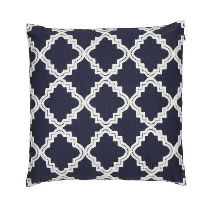 Eglo 420096 - BERHALA Decorative Cushion 45x45 cm Blue/White