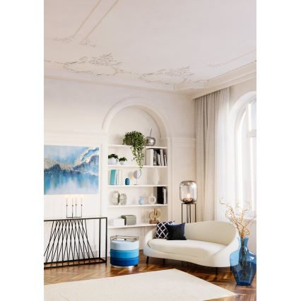 Eglo 420096 - BERHALA Decorative Cushion 45x45 cm Blue/White