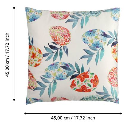 Eglo 420101 - Decorative cushion GEBENG 45x45 cm blue/red