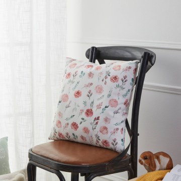 Eglo 420102 - GEBENG Decorative Cushion 45x45 cm White/Pink