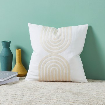 Eglo 420238 - BERHALA Decorative Cushion 45x45 cm white/beige