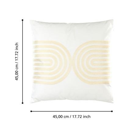 Eglo 420238 - BERHALA Decorative Cushion 45x45 cm white/beige