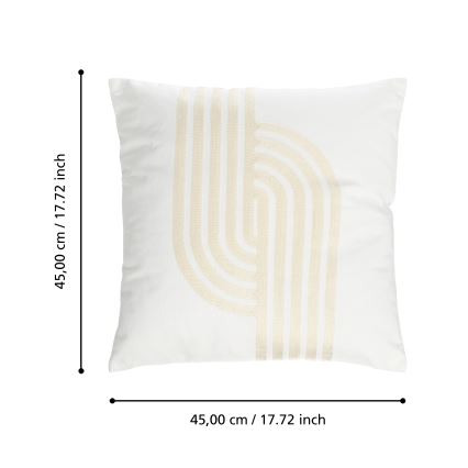 Eglo 420241 - BERHALA Decorative Cushion 45 x 45 cm White/Beige