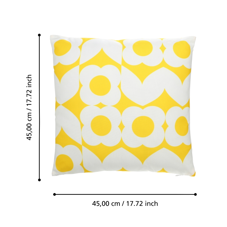 Eglo 420245 - TSUNAN Decorative Cushion 45x45 cm Yellow