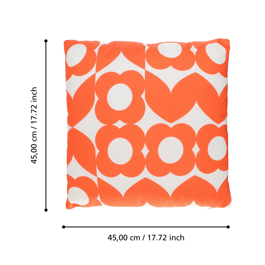 Eglo 420247 - TSUNAN Decorative Cushion 45 x 45 cm, Orange