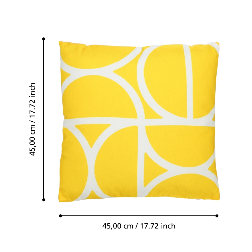 Eglo 420248 - TSUNAN Decorative Cushion 45x45 cm, Yellow