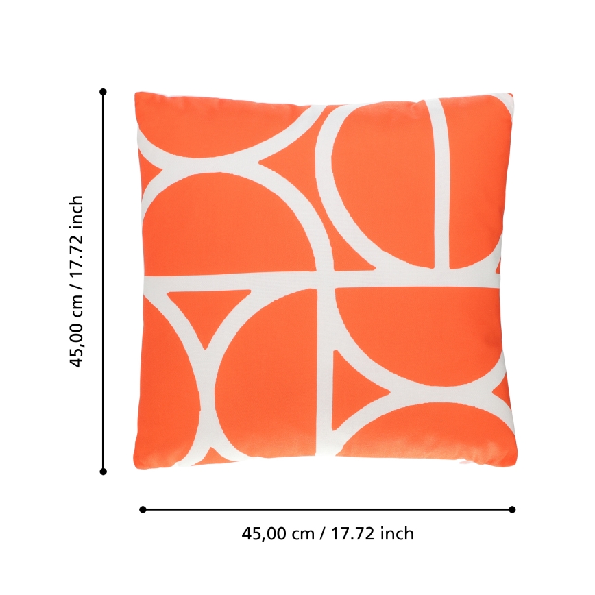 Eglo 420251 - TSUNAN Decorative Cushion 45x45 cm Orange