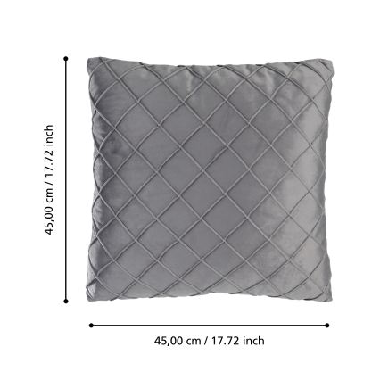 Eglo 420254 - Decorative cushion SHOURA 45x45 cm grey