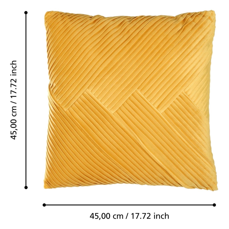 Eglo - Decorative pillow 45x45 cm yellow