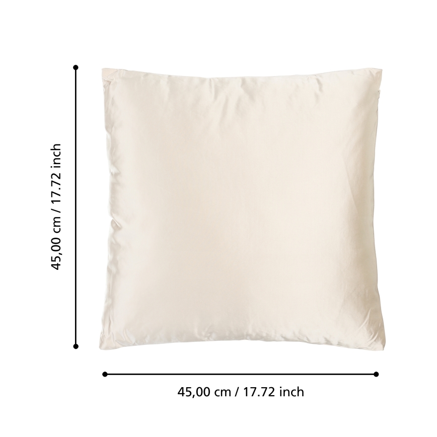 Eglo 420272 - KYONAN Decorative Cushion, 45 x 45 cm, Cream