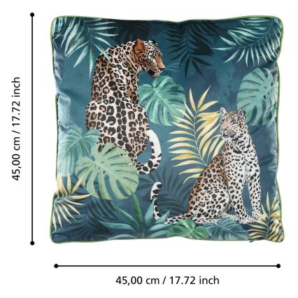 Eglo - Decorative pillow 45x45 cm green