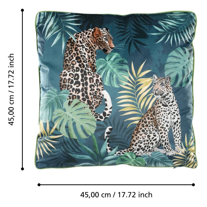 Eglo - Decorative pillow 45x45 cm green