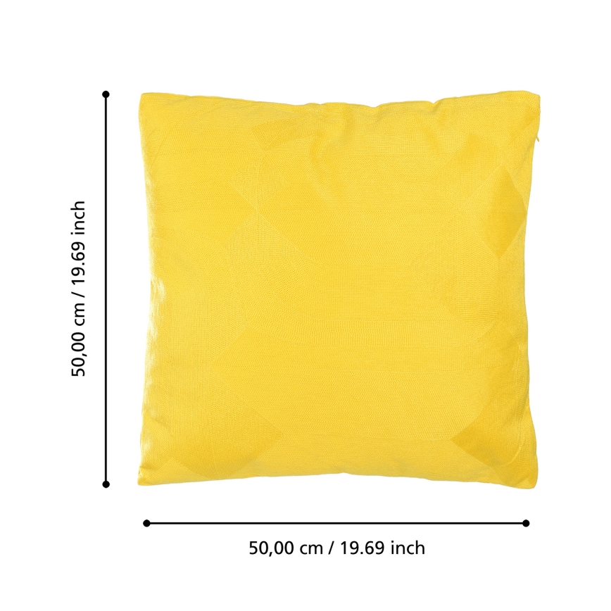 Eglo 420289 - BERHALA Decorative Cushion 50x50 cm Yellow