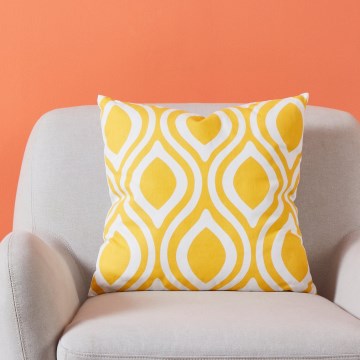 Eglo 420293 - CHEVERY Decorative Cushion 45×45 cm, Yellow