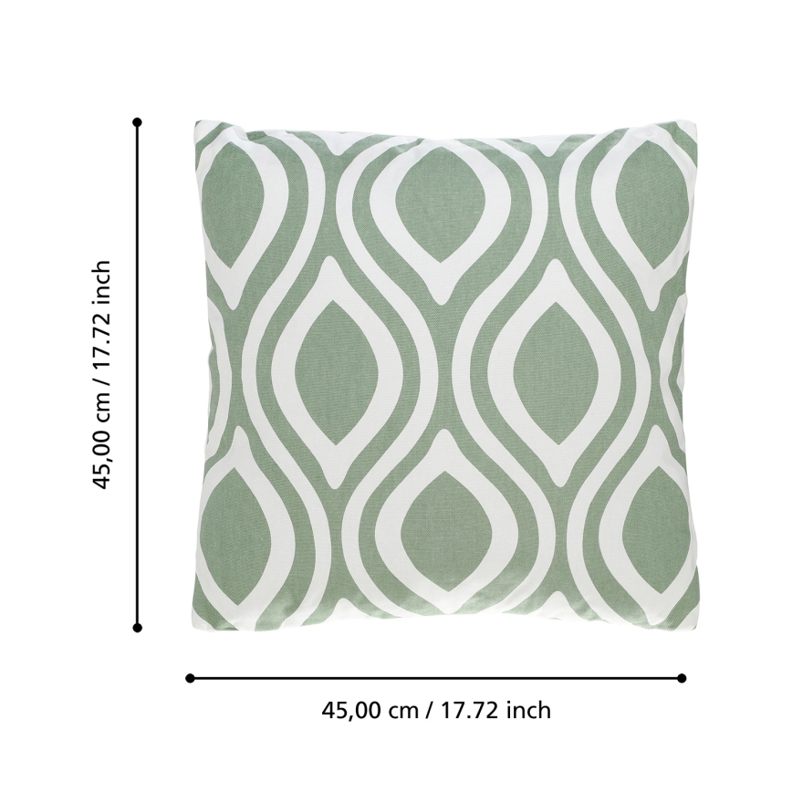 Eglo 420294 - Decorative cushion CHEVERY 45x45 cm green