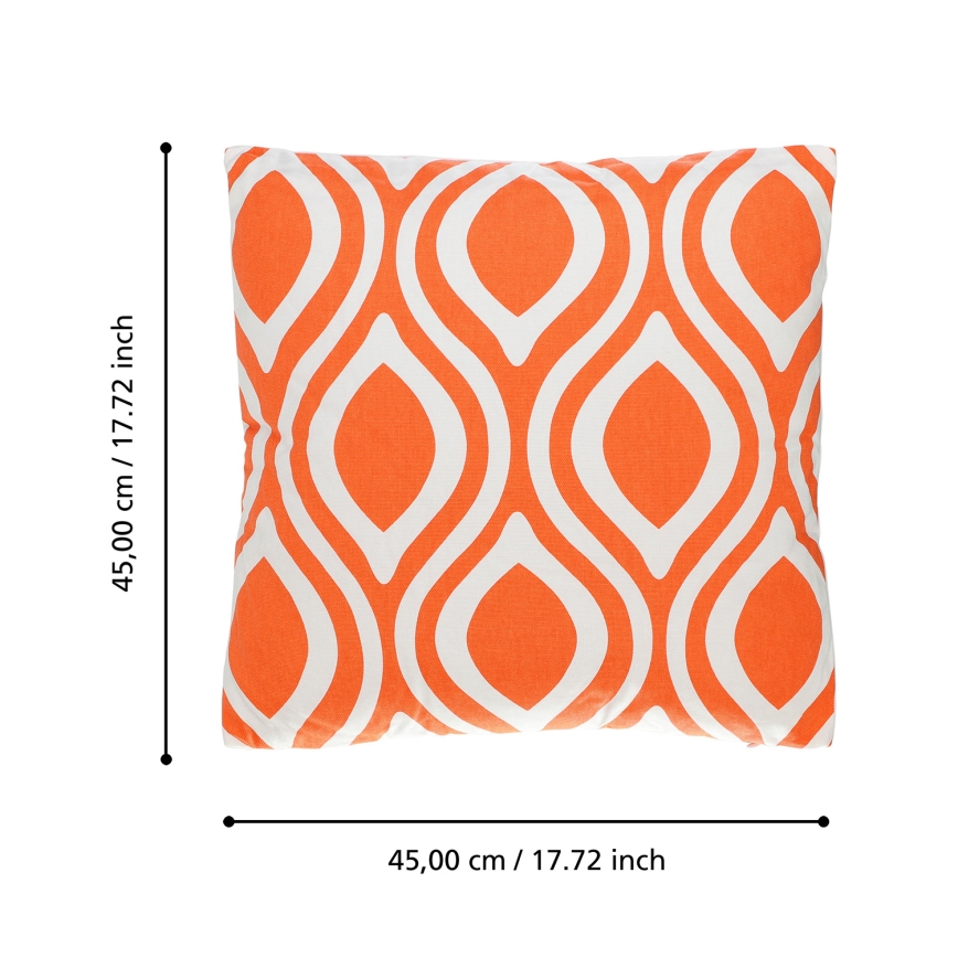 Eglo 420295 - CHEVERY Decorative Cushion 45 x 45 cm, Orange