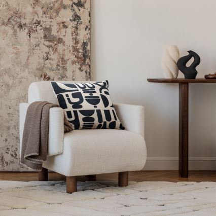 Eglo 420307 - CHEVERY decorative cushion 45x45 cm cream/black