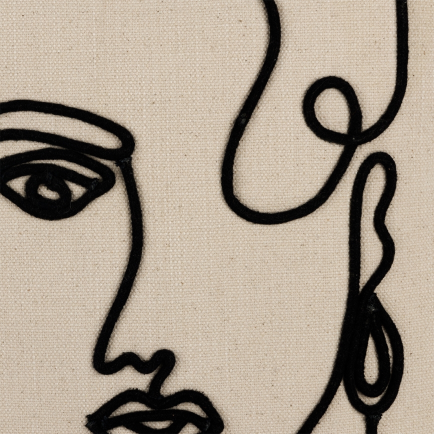 Eglo 420329 - Decorative Cushion CHEVERY 45x45 cm Cream/Black