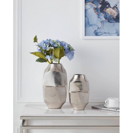Eglo - Metal vase 22,5x13,5 cm matte chrome
